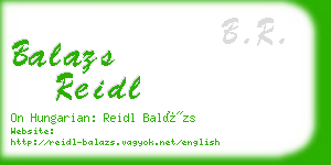 balazs reidl business card